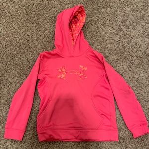 Pink under armor sweatshirt